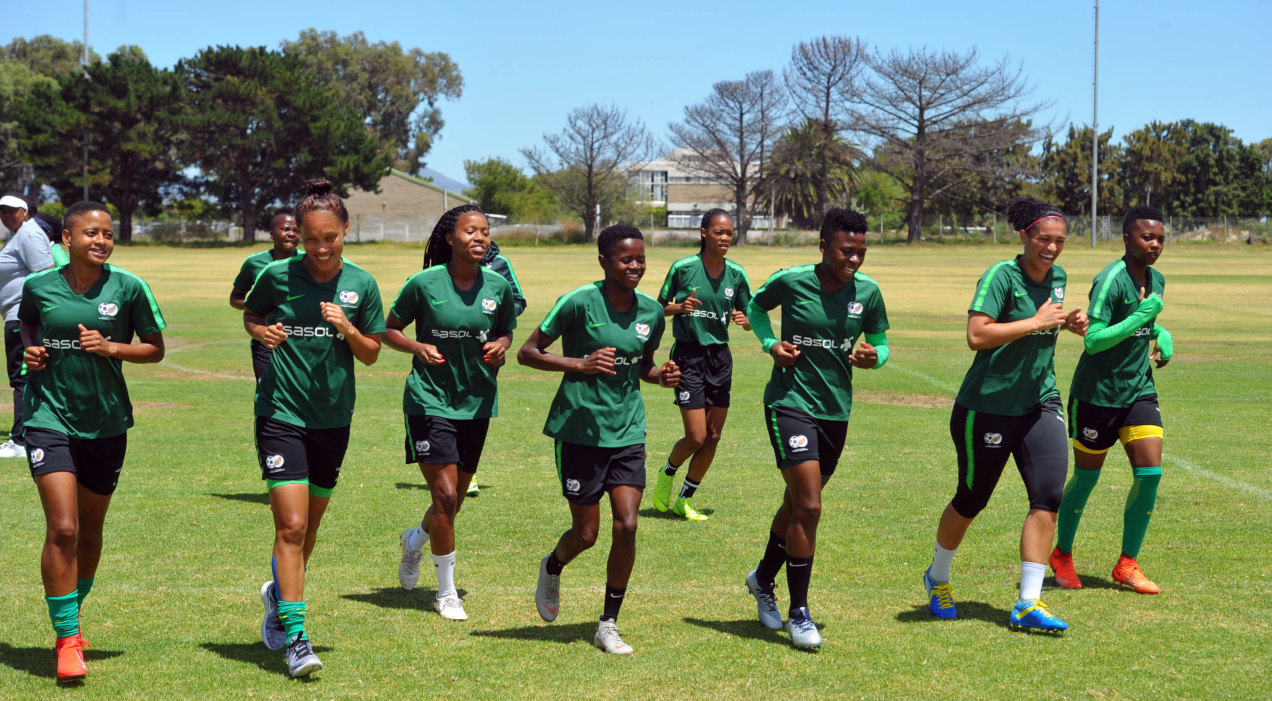 Banyana Banyana morning trainig